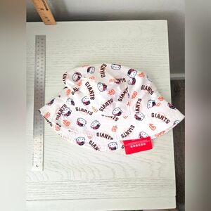 Giants Hello Kitty Bucket Hat - White and Orange